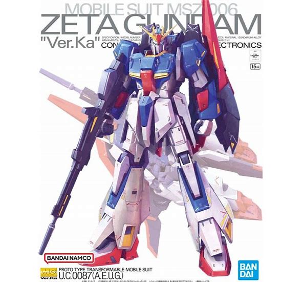 Bandai 5064015 MG 1/100 Zeta Gundam Ver.Ka | Gameanomics